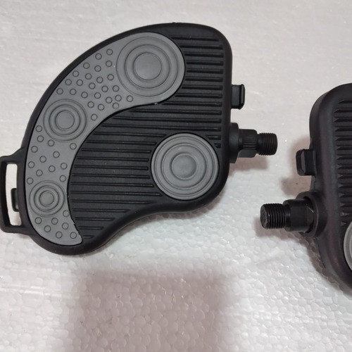 Imagen 2 de 4 de Pedales Para Bicicleta Fija A Rosca 1/2 X Par