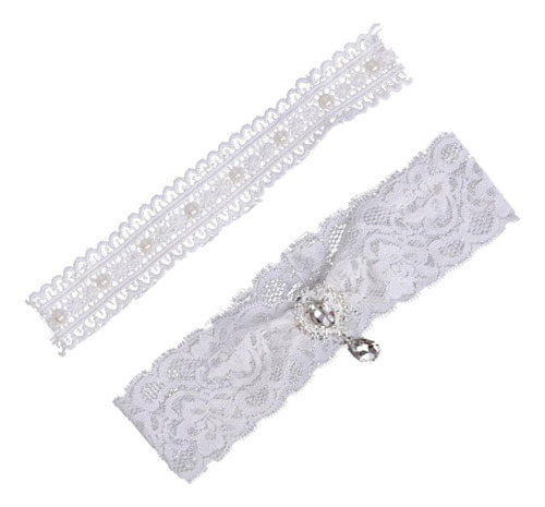 Liga De Pierna De Encaje Pierna Elástica Elegante Conjunto