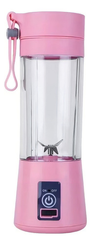 Mini Liquidificador Portátil 380ml Ley-61 Lehmox Cor Azul