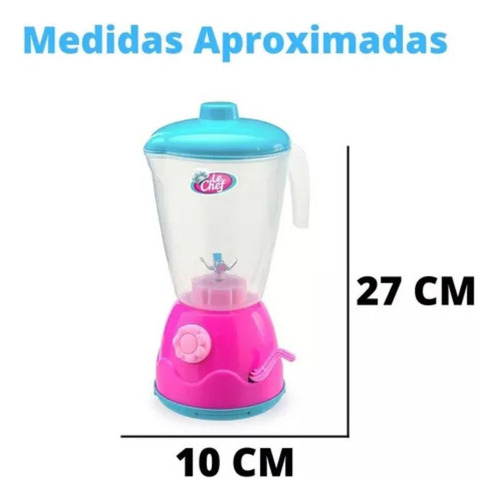 Kit Brinquedo Cozinha Batedeira E Liquidificador + Saco Laço