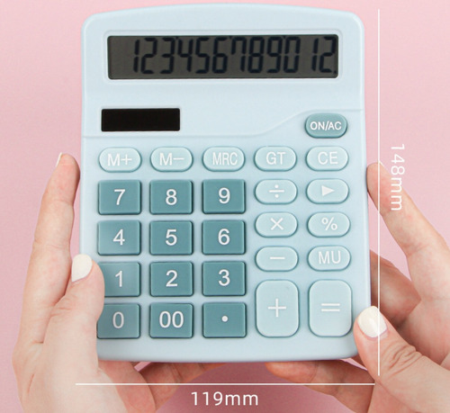 Calculadora 12 Dígitos Portátil De Escritorio Números Grande