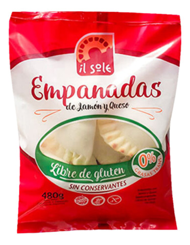 Empanadas De Jamon Y Queso Sin Tacc - Il Sole - 6u