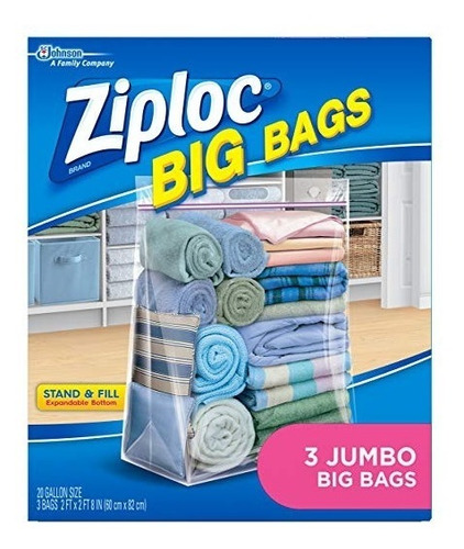 Ziploc Big Bags Jumbo 3 Ea