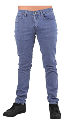 Jeans Básico Hombre Oggi Azul 59104032 Risk Mezclilla-stretc