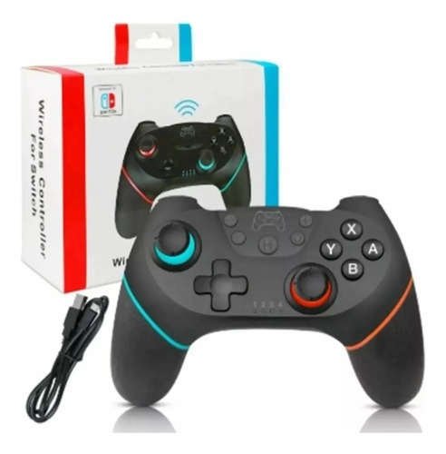 Control Mando Inalambrico Compatible Nintendo Switch Color Negro