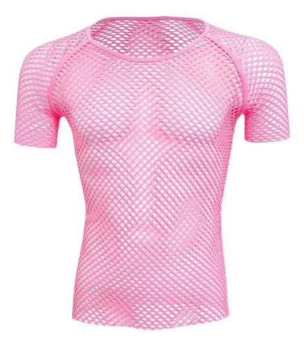  Abafip Mens Grid Mesh Fishnet Tank Tops Camiseta De Manga 