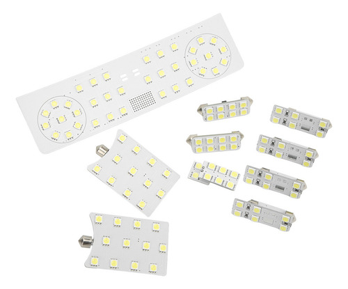 Luz Interior Del Coche 10pcs/set Smd 108leds Lectura Blanco