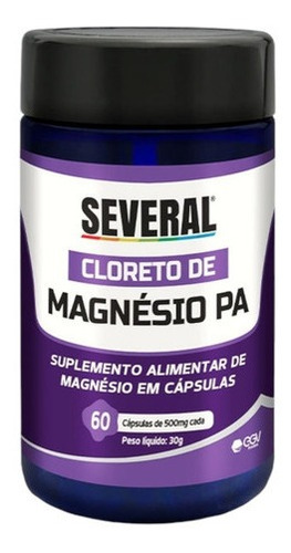 Cloreto De Magnésio Pa Several - 60 Cápsulas