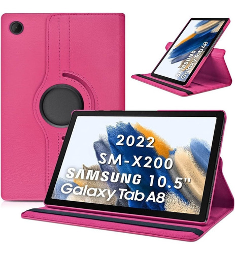 Case Funda Para Galaxy Tab A8 10.5 X200 X205 Fucsia