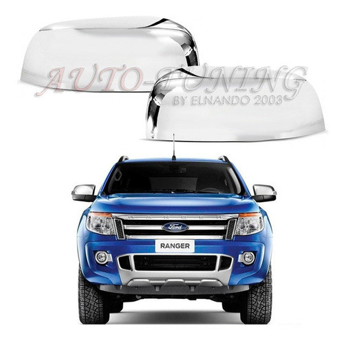 Imagen 3 de 8 de Cacha Cubre Espejos Ford Ranger 2013 Al 2019 2 Unidades