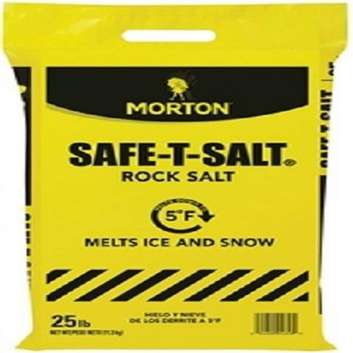 Sal De Roca Safetsalt 25.0 Lb Remoción De Nieve Y Hiel...