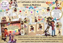 Comprar Kit Imprimible Candy Bar Coco Editable Ppt