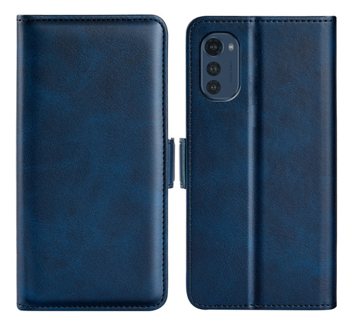 Funda De Cuero Magnética De Doble Cara Para Motorola Moto E3