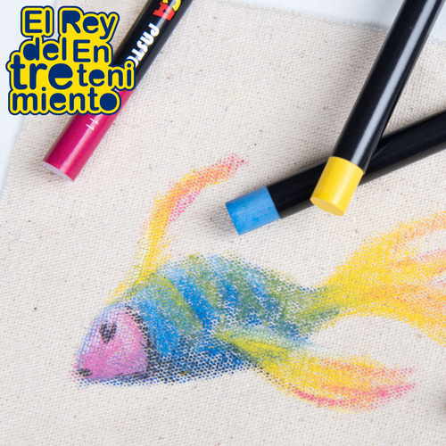 Imagen 4 de 5 de Óleo Pastel Posca X 24 Colores Caja Estuche Dibujo - El Rey