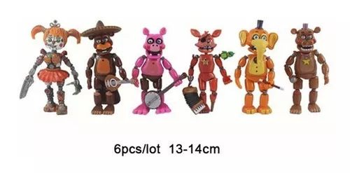 Conjunto de peças inspiradas no Fnaf Pizzeria Angola