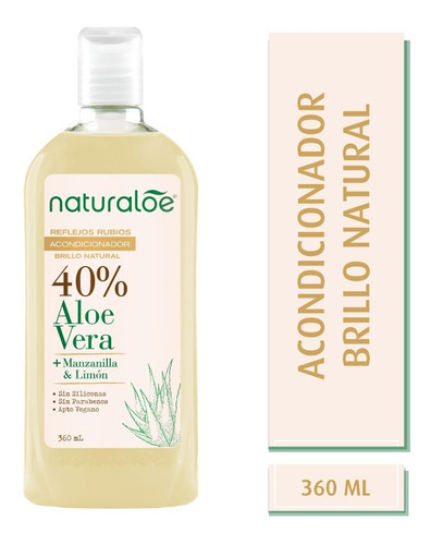 Naturaloe Reflejos Rubios Acondicionador Brillo 360ml Vegano