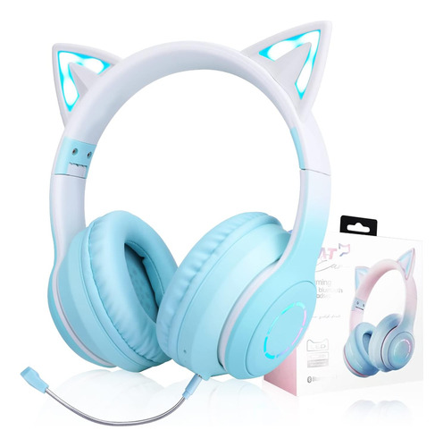 Qearfun Cat Ear Kids Auriculares Bluetooth Para Niñas Para L