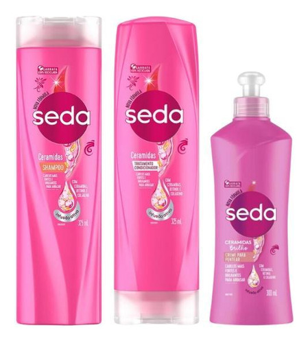 Kit Seda Ceramidas Shampoo+cond+creme Pentear