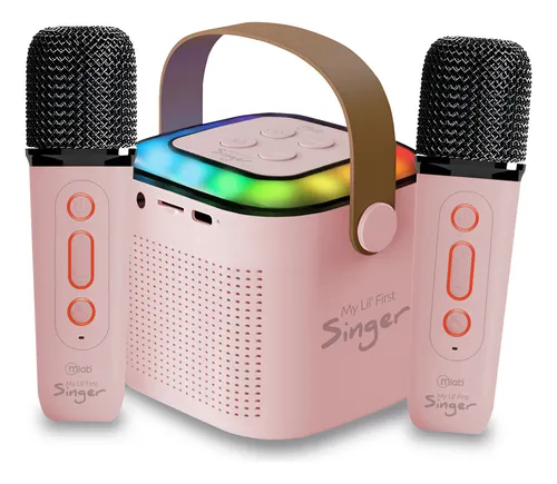 Parlante My Lil First Singer Luz Rgb 2 Mic Inalam Mlab 09395