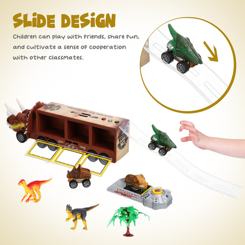 Camión De Juguete Dinosaurio Con Luces Para Niños