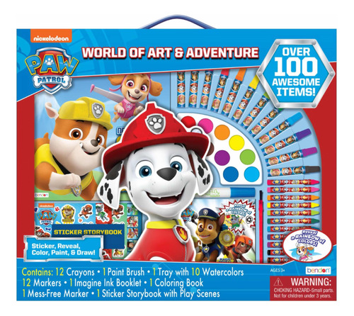 Paw Patrol Set De Arte Gigante +100 Items