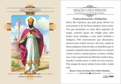 São Cipriano - Pesquisa Google  Oraciones poderosas, Textos de humor,  Salmos