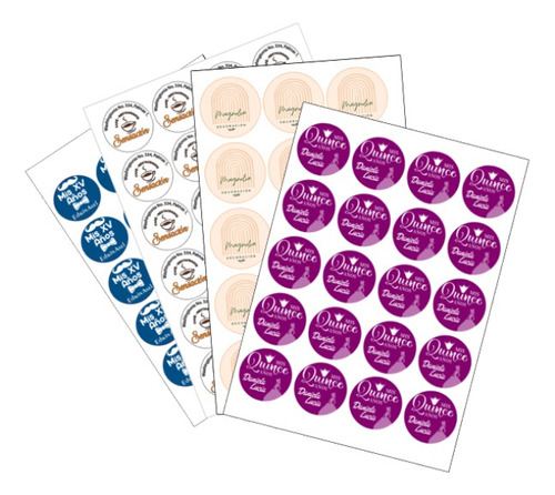 Etiquetas Personalizadas Adheribles Tabloide Rebasado