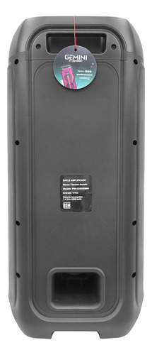 Pbs-2x8gemini Bafle Bocina Amplificado 40,000w P.m.p.o Negro