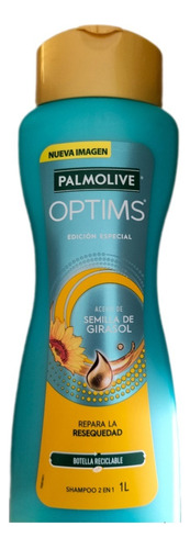  Shampoo Palmolive Optims Con Acondicionador De 1 Litro