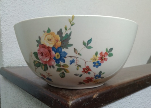 Bowl Ensaladera Isa3 Alemania 1960 Cerámica Enlosada 19x9cm