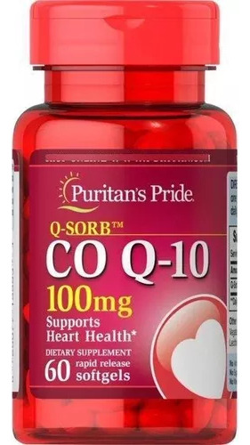 Puritans Pride Coq10 100mg Con 60 Comprimidos Coenzima Q10