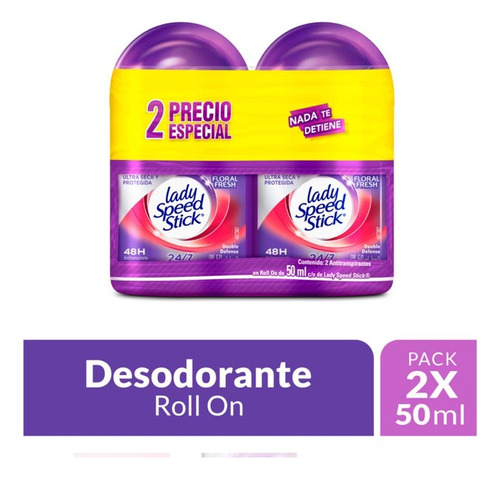 Desodorante Lady Speed Roll On - mL a $183