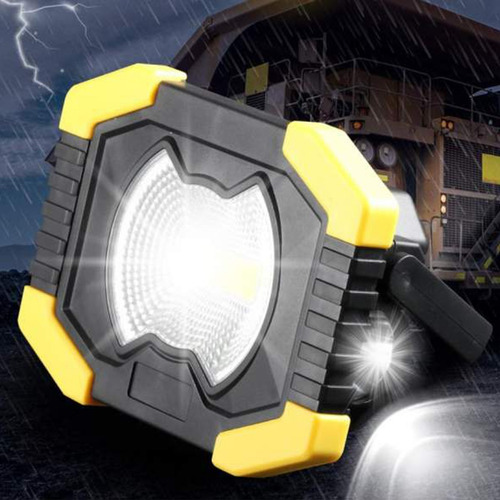Reflector Linterna Led 30w Carga Solar Seguridad Vehicular