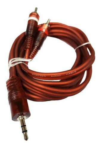 Cable Auxiliar Miniplug 3.5 Stereo A 2 Rca 3 Metros Calidad