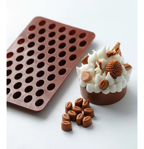 Pack De 4 Unidades 55 Mini Granos De Café Chocolate Silicona
