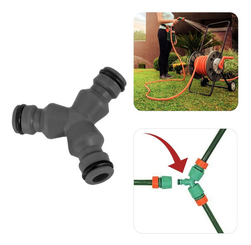 Derivação Y Extensor Mangueira Engate Rápido Tramontina Cor Cinza