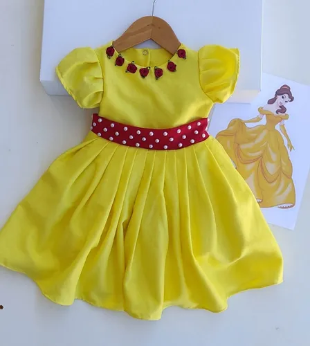 Vestido amarelo on sale infantil luxo