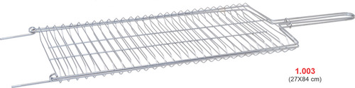 Grelha Dobrável Abaulada Para Churrasqueira 28x80cm Aramefer 1003