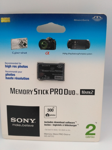Memory Stick Pro Duo Mark2. 2gb, Sony Original 