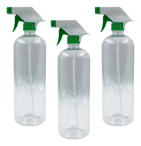 Atomizador 1 Litro Trigger Envases De Plastico Pet X 15 Pzas