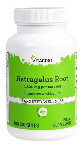 Raíz De Astrágalo 1500 Mg 100 Cápsulas De Vitacost