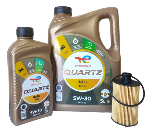 6 Litros De Aceite Total Ineo Ecs + F Aceite Para Ssangyong