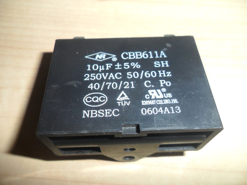 Capacitor Cbb611a 10uf 250v