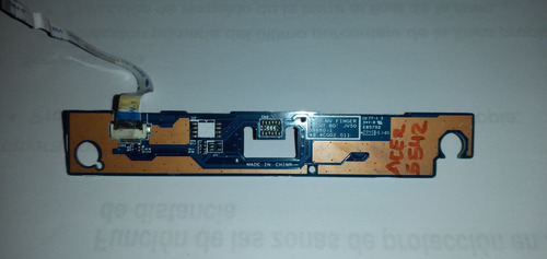 Placa Panel Botón Con Flex Para Lapto Acer Aspire 5542. 