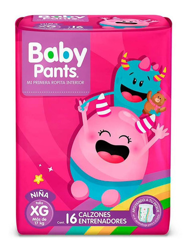 Calzones Entrenadores Baby Pants Niña Talla Xg 16 Calzones