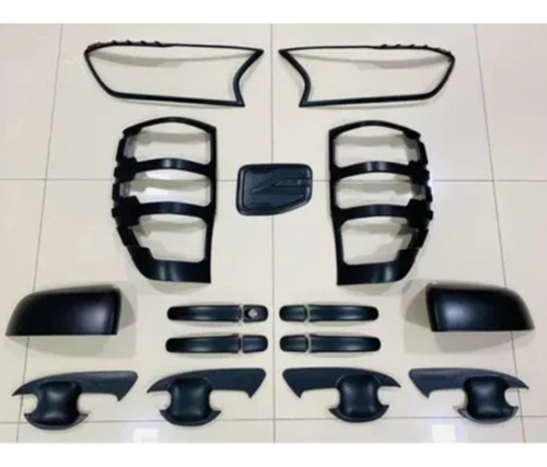 Kit De Accesorios Negro Mate Raptor Ford Ranger 2017-2020