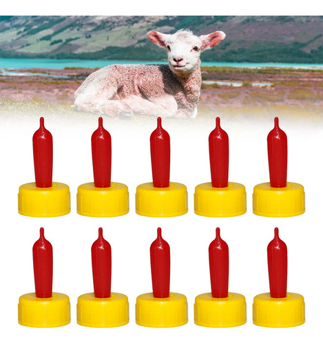 Paquete De 10 Tetinas De Leche De Cabra De Cordero, Tetinas