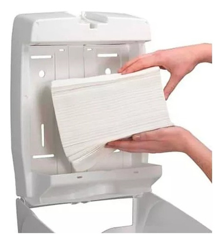Papel Toalha Branco Interfolhado De Secar As Mãos Banheiro 5 Pacotes