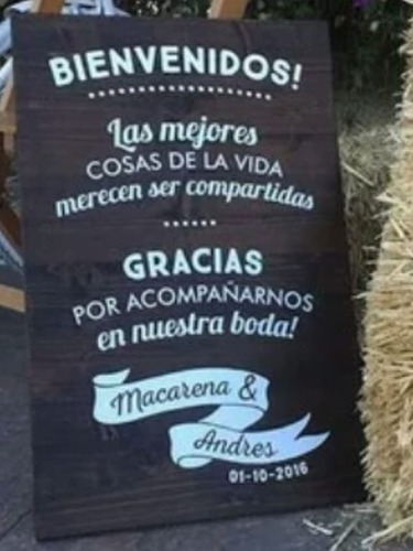Imagen 3 de 9 de Carteles Boda , 15 Años, Publicitarios, Negocios De Madera