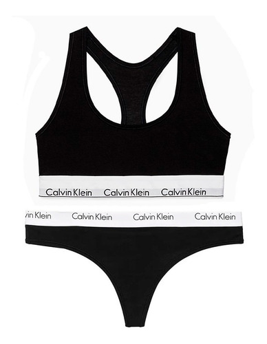 Conjunto Calvin Klein Ropa Interior Originales Negro M